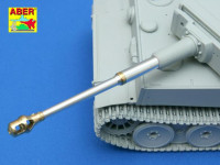 Aber  35-L76 German 88 mm KwK 36 L/56 Barrel with early muzzle brake for Tiger I Early