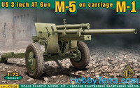 U.S. 3inch anti-tank gun M-5 on carriage M-1