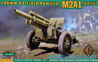 105mm US field howitzer M2A1, early type
