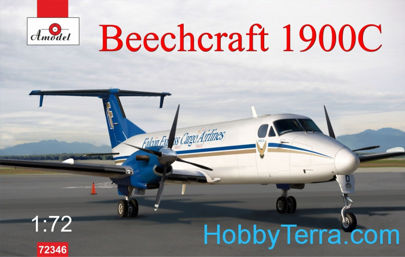 Amodel 72345-1/72 Beechcraft 1900C "DHL" scale plastic model kit 