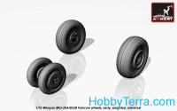 Weighted wheels set 1/72 early for MiG-29A/B/UB Fulcrum
