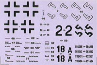 Authentic Decal  4827 WWII Luftwaffe Focke-Wulf FW-190F-8 Unknown schemes and markings