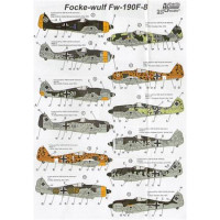 Authentic Decal  4827 WWII Luftwaffe Focke-Wulf FW-190F-8 Unknown schemes and markings