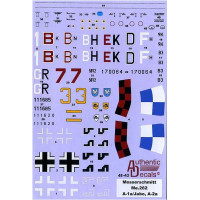 Decal 1/48 for WWII Luftwaffe Me-262 A-1a/Jabo, A-2a