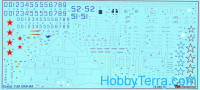Decal 1/72 for T-50 PAK-FA, for Hobby Boss kit