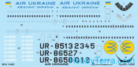 Decal 1/144 for IL-62M Air Ukraine