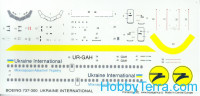 Decal 1/144 for B 737-300 Ukraine International Airlines