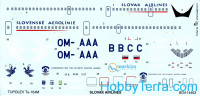 Decal 1/144 for Tu-154M Slovak Airlines