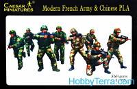Modern French Army with Modern PLA Chinese Army