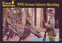 WWII German infantry marching