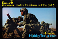 Modern US soldiers in action, set 2