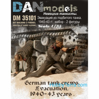 German tank crew. Evacuation, 1940-43. 2 figures, set 1