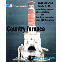 Country furnace and two figures (resin) from ASR sculpture