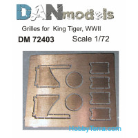 Photo-etched set 1/72 Grilles for King Tiger