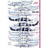 Authentic Decal  4821 Modern US NAVY Sikorsky HH-60H Rescue Hawk, Pacific Fleet