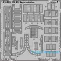 Photo-etched set 1/72 Mi-26 Halo interior, for Revell/Zvezda kit