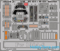 Photoetched set 1/48 Fw 190A-6 interior (self adhesive)