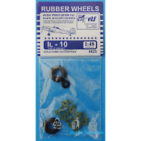 Rubber wheels 1/48 for IL-10