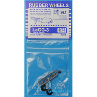 Rubber wheels 1/72 for LaGG-3