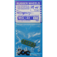 Rubber wheels 1/72 for MiG-23