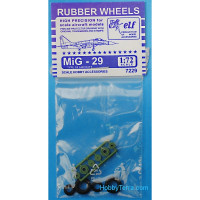Rubber wheels 1/72 for MiG-29