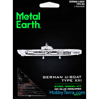 3D metal puzzle. German submarine
