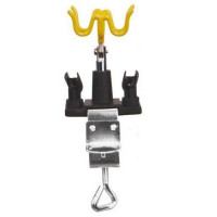 Stand for airbrush with locking clamp