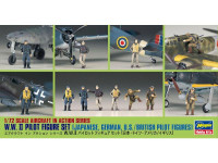 WWII Pilot Figure Set (Japanese, German, US / British)