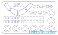Mask 1/144 for CRJ-100/200 + wheels masks, for BPK Models kit
