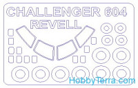 Mask 1/144 for Challenger CL 601/CL-604, for Revell kit