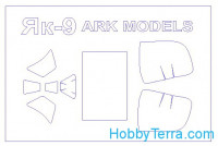 Mask 1/48 for Yak-9, for ARK Models kit