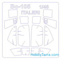 Mask 1/48 for Bo-105 / PAH-1 / VBH, for Italeri/Revell kit