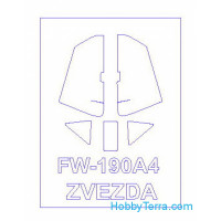 Mask 1/72 for Fw-190A4, for Zvezda kit