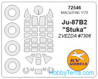 Mask 1/72 for Ju-87B2 and wheels masks, for Zvezda kit
