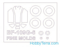 Mask 1/72 for Bf-109 G-6 and wheels masks, for Fine Molds kit
