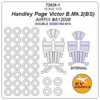 Mask 1/72 for Handley Page Victor B.Mk.2(BS) + wheels (Double sided), Airfix kits