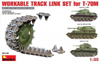 Workable track link set for T-70M light tank