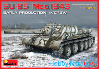 SU-85 model 1943 with crew, early production