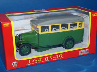 GAZ-03-30 Soviet city bus (green)