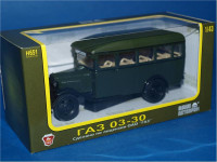 GAZ-03-30 Soviet army bus gloss green)