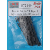 Tracks 1/72 for Pz.VI Tiger I, late, single links (48 per set)