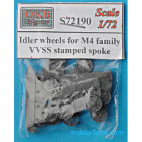 Idler wheels for M4 family, VVSS stamped spoke (12 per set)