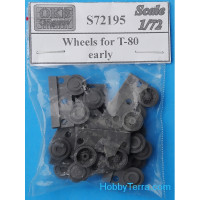 Wheels set 1/72 for T-80, early