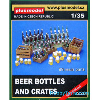 Beer bottles and crates (resin)