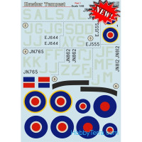 Decal 1/48 for Hawker Tempest, Part 1