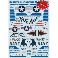 Decal 1/48 for US Navy A-7 Corsair ll, Part 2