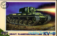 KV-8 WWII Soviet flame-thrower tank