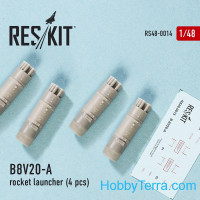 Rocket Launcher B8V20-А (4 pcs) (1/48), for Italeri/HobbyBoss kit