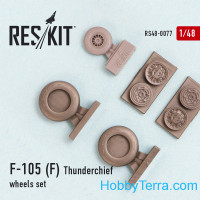 Wheels set 1/48 for Republic F-105 (F) Thunderchief