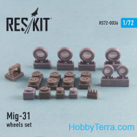Wheels set 1/72 for Mig-31, for Condor/Zvezda kit